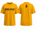 Rise Again Performance Tee – Gold | Rise. Recovery. Rebuild.